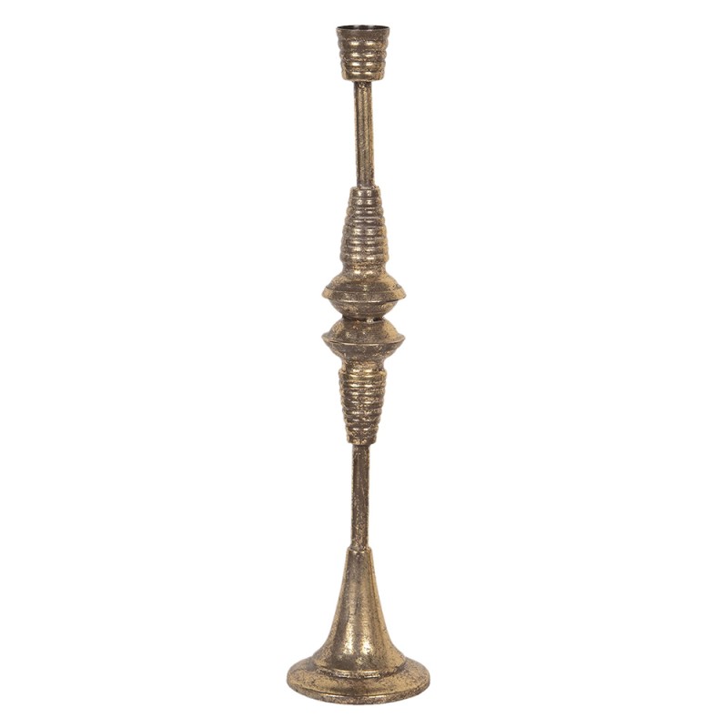 Clayre & Eef Candelabro Ø 10x48 cm Color rame Metallo