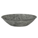 Clayre & Eef Soup Bowl Set of 2 Grey Metal Round