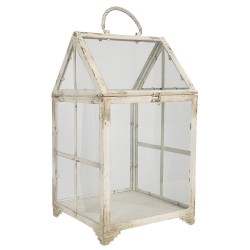 Clayre & Eef Lantern 30x30x54 cm Beige Iron