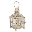 Clayre & Eef Lantern 17x17x27 cm Beige Iron Rectangle