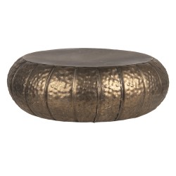 Clayre & Eef Table de plante Ø 37x12 cm Couleur or Fer Rond