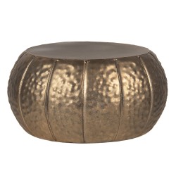 Clayre & Eef Bloempot  Ø 26x13 cm Goudkleurig Ijzer Rond