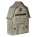 Clayre & Eef Buca delle lettere 26x11x35 cm Grigio Metallo Post