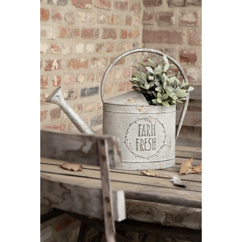 Clayre & Eef Decorative Watering Can 45x16x33 cm Grey Metal