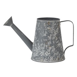 Clayre & Eef Decorative Watering Can 14x14x17 cm Grey Metal