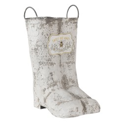 Clayre & Eef Plant Holder Boots 18x24x31/35 cm Grey Metal