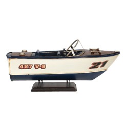 Clayre & Eef Decoration Boat 31x13x13 cm Beige Iron