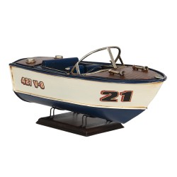 Clayre & Eef Decoration Boat 31x13x13 cm Beige Iron