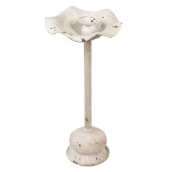 Clayre & Eef Candelabro Ø 22x48 cm Bianco Ferro