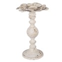 Clayre & Eef Candelabro Ø 19x34 cm Bianco Ferro