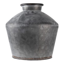 Clayre & Eef Vase Ø 39x38 cm Grey Metal Round