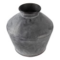 Clayre & Eef Vase Ø 39x38 cm Grau Metall Rund