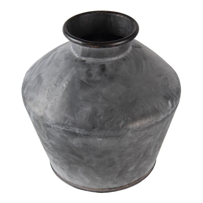 Clayre & Eef Vase Ø 39x38 cm Gris Métal Rond