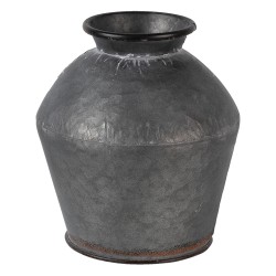 Clayre & Eef Vase Ø 39x38 cm Gris Métal Rond