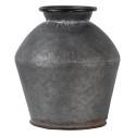 Clayre & Eef Vase Ø 39x38 cm Gris Métal Rond