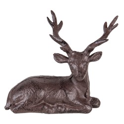 Clayre & Eef Figur Hirsch 15x9x15 cm Braun Eisen