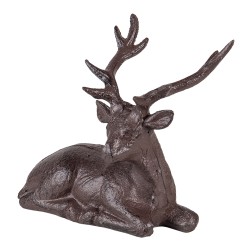 Clayre & Eef Statuetta Cervo 15x9x15 cm Marrone Ferro