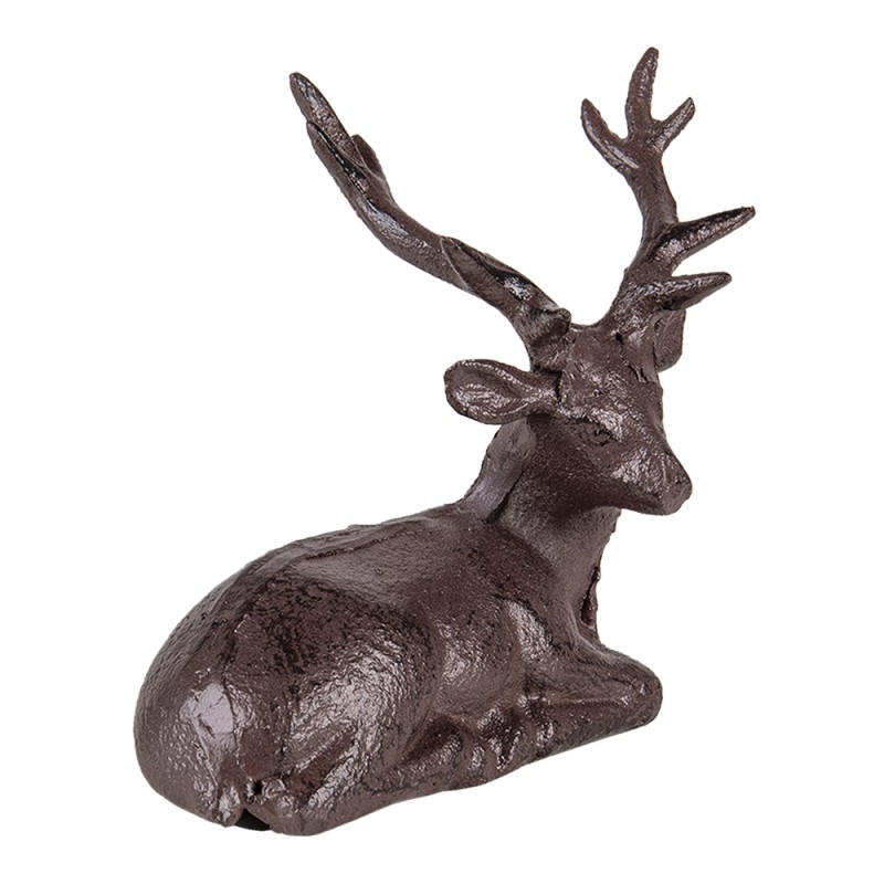 Clayre & Eef Figurine Cerf 15x9x15 cm Marron Fer