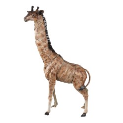 Clayre & Eef Figur Giraffe 37x14x59 cm Braun Eisen