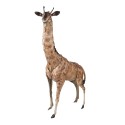 Clayre & Eef Figurine Girafe 37x14x59 cm Marron Fer