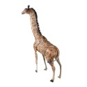 Clayre & Eef Statuetta Giraffa 37x14x59 cm Marrone Ferro