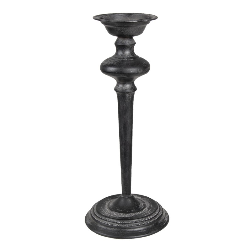 Clayre & Eef Candelabro Ø 16x38 cm Nero Ferro