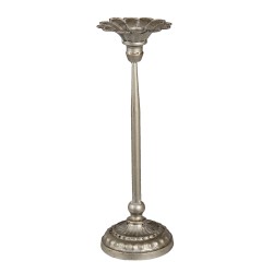 Clayre & Eef Candelabro Ø 13x40 cm Color argento Ferro