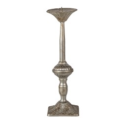 Clayre & Eef Candelabro Ø 9x32 cm Color argento Ferro