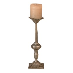 Clayre & Eef Candelabro Ø 9x32 cm Color argento Ferro