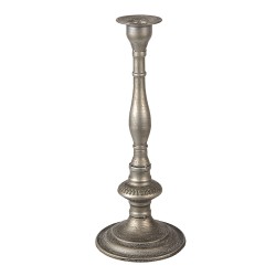 Clayre & Eef Candelabro Ø 12x32 cm Color argento Ferro