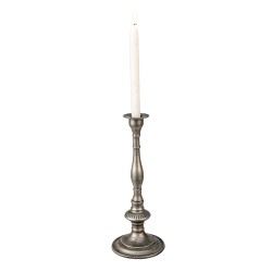 Clayre & Eef Candelabro Ø 12x32 cm Color argento Ferro