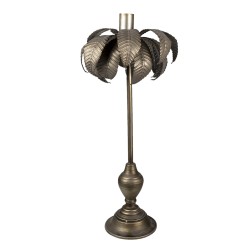 Clayre & Eef Candelabro Ø 30x67 cm Color argento Ferro Foglie