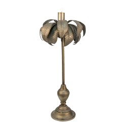 Clayre & Eef Candelabro Ø 30x67 cm Color argento Ferro Foglie