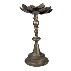 Clayre & Eef Candelabro Ø 28x50 cm Color argento Ferro