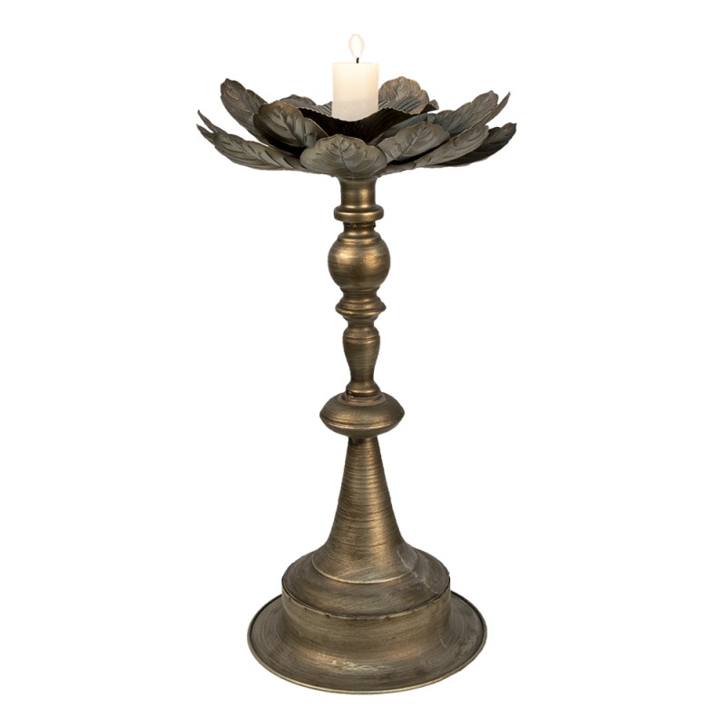 Clayre & Eef Candelabro Ø 28x50 cm Color argento Ferro