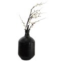 Clayre & Eef Vaso  Ø 24x45 cm Nero Metallo Rotondo