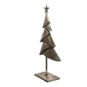 Clayre & Eef Figur Weihnachtsbaum 25x12x55 cm Kupferfarbig Eisen