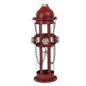 Clayre & Eef Wine Rack 14x15x41 cm Red Iron Round