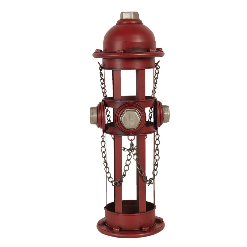 Clayre & Eef Wine Rack 14x15x41 cm Red Iron Round