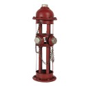 Clayre & Eef Wine Rack 14x15x41 cm Red Iron Round