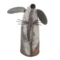 Clayre & Eef Arrosoir décoratif Souris 40x15x30 cm Gris Métal Souris