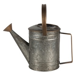 Clayre & Eef Decorative Watering Can 31x14x20 cm Grey Metal