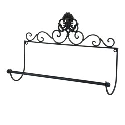 Clayre & Eef Porte-rouleau de cuisine 44x10x29 cm Noir Fer