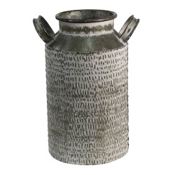 Clayre & Eef Pot à lait de décoration 17x15x26 cm Gris Métal Rond