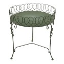 Clayre & Eef Plant Table Ø 47x52 cm Grey Green Metal