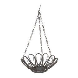 Clayre & Eef Plant Holder Ø 37x58 cm Grey Metal