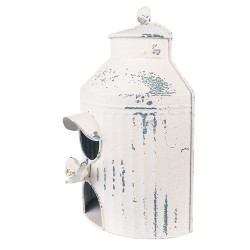 Clayre & Eef Birdhouse 19x13x28 cm Beige Iron Round