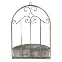 Clayre & Eef Porte-plante 36x18x52 cm Gris Fer