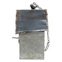 Clayre & Eef Casette per uccelli 25x19x65 cm Grigio Metallo