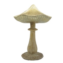 Clayre & Eef Decoration Mushroom 11x9x15 cm Brown Plastic